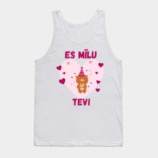 es mīlu tevi - Latviešu Tank Top